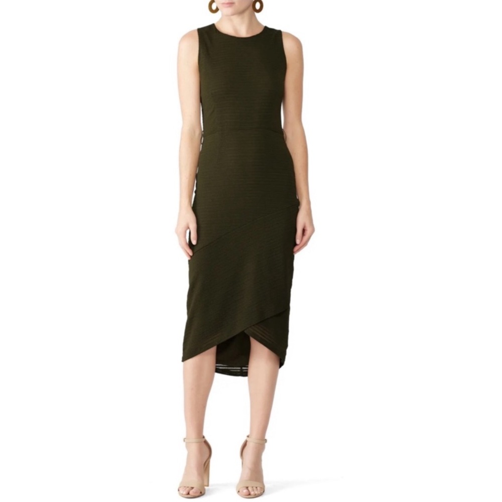 ANTHROPOLOGIE • Hutch Olive Blair Dress - Picture 3 of 6